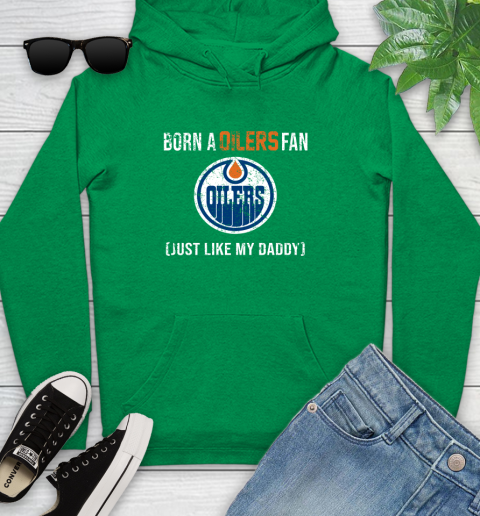 NHL Edmonton Oilers Hockey Loyal Fan Just Like My Daddy Shirt Youth Hoodie 7