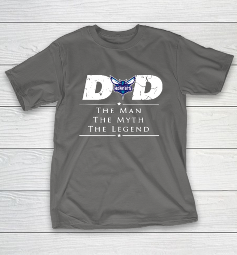 Charlotte Hornets NBA Basketball Dad The Man The Myth The Legend T-Shirt 8