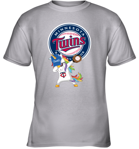 Hip Hop Dabbing Unicorn Flippin Love Minnesota Twins Youth T-Shirt