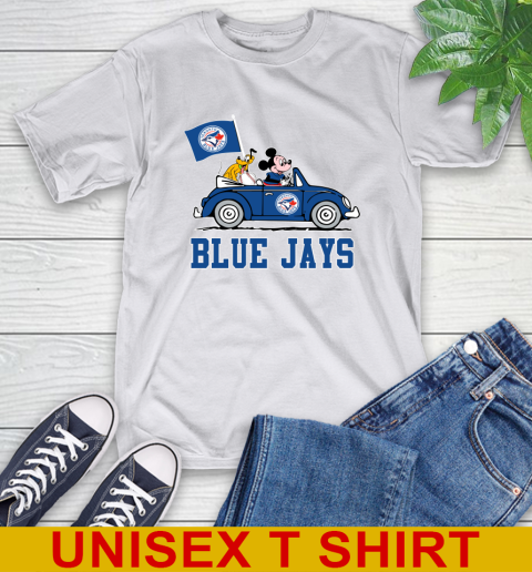 MLB Baseball Toronto Blue Jays Pluto Mickey Driving Disney Shirt T-Shirt 12