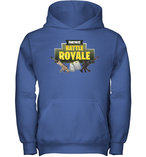 4op8 fortnite battle royale logo with assault rifle shirts youth hoodie 43 front royal