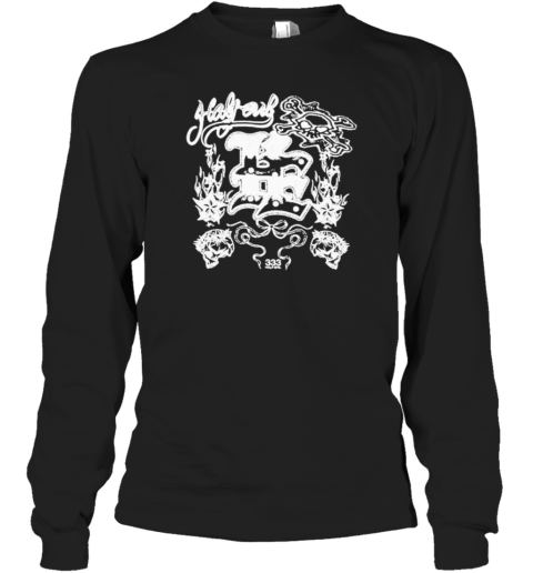 333 Half Evil Collage Long Sleeve T-Shirt