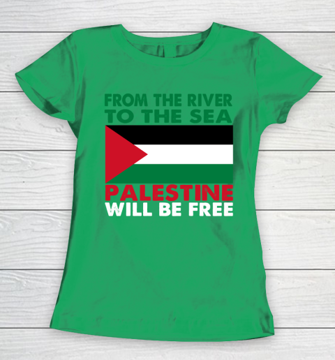 From The River To The Sea Palestine Will Be Free Women's T-Shirt 5