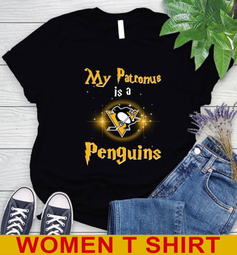 NHL Hockey Harry Potter My Patronus Is A Pittsburgh Penguins Women's T-Shirt