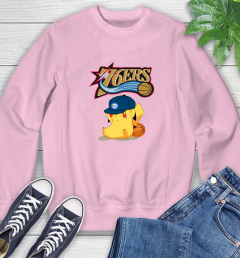 NBA Pikachu Basketball Sports Philadelphia 76ers Sweatshirt 9