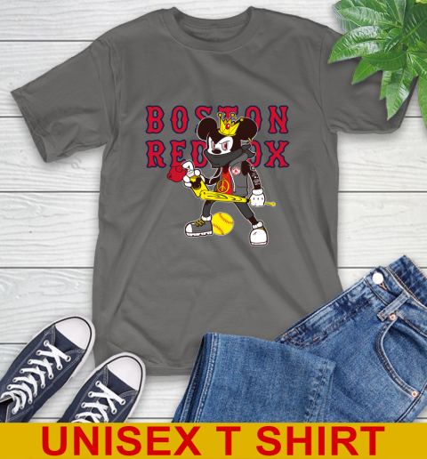 Boston Red Sox MLB Baseball Mickey Peace Sign Sports T-Shirt 8