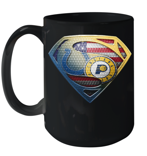 Superman Boise State And Indiana Pacers American Flag Independence Day Ceramic Mug 15oz