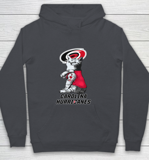NHL My Cat Loves Carolina Hurricanes Hockey Youth Hoodie 5
