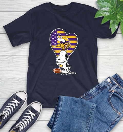 Minnesota Vikings NFL Football The Peanuts Movie Adorable Snoopy T-Shirt 4