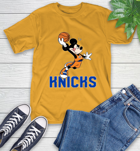 NBA Basketball New York Knicks Cheerful Mickey Mouse Shirt T-Shirt 3