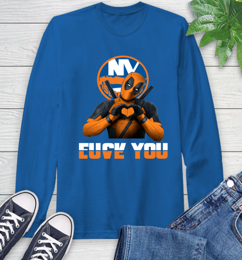 Youth Royal New York Islanders Digital Long Sleeve T-Shirt