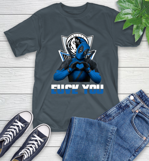 NBA Dallas Mavericks Deadpool Love You Fuck You Basketball Sports T-Shirt 10