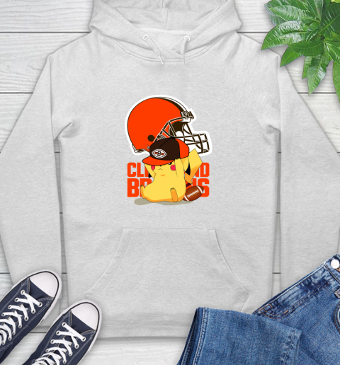 NFL Pikachu Football Sports Cleveland Browns Hoodie