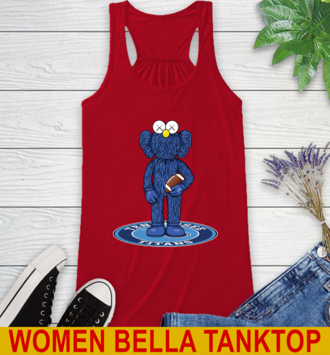 NFL Football Tennessee Titans Kaws Bff Blue Figure Shirt Racerback Tank 6