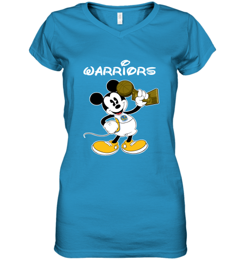 Mickey Golden State Warriors Women's V-Neck T-Shirt