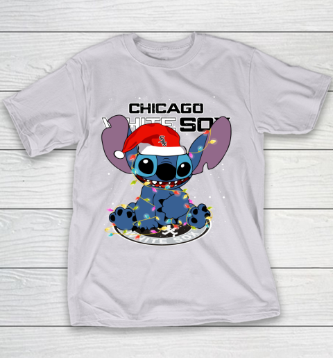Chicago White Sox MLB noel stitch Baseball Christmas Youth T-Shirt 2