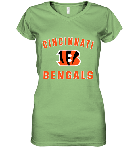 Cincinnati Bengals NFL Pro Line Gray Victory Women's V-Neck T-Shirt 