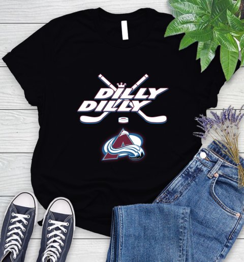 NHL Colorado Avalanche Dilly Dilly Hockey Sports Women's T-Shirt 2