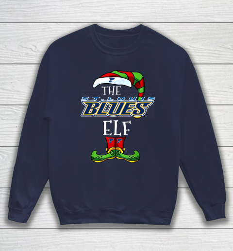St.Louis Blues Christmas ELF Funny NHL V-Neck T-Shirt