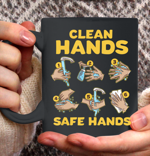 Nurse Shirt Washing Clean Hands Safe Hand Hygiene Wash Save T Shirt Ceramic Mug 11oz