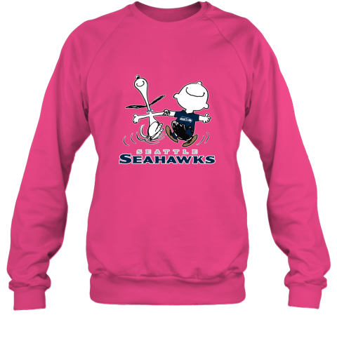 Snoopy And Charlie Brown Happy Seattle Seahawks Fans Sweatshirt