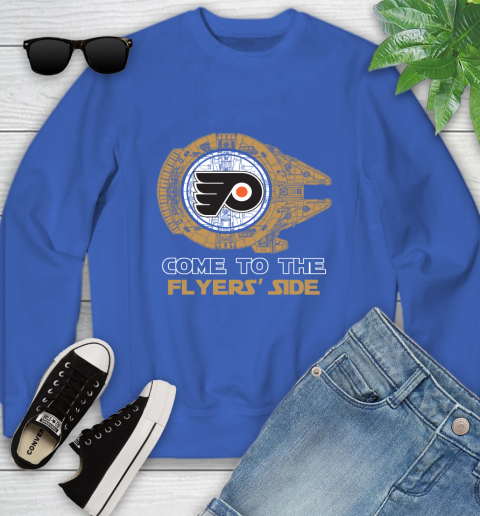 NHL Come To The Philadelphia Flyers Wars Hockey Sports Youth Sweatshirt 7