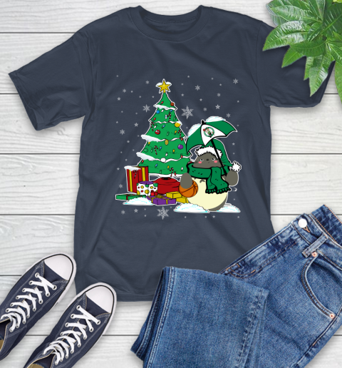 Boston Celtics NBA Basketball Cute Tonari No Totoro Christmas Sports T-Shirt 3