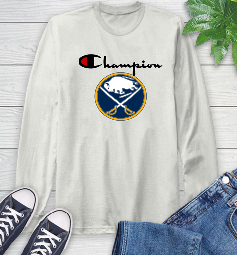 NHL Hockey Buffalo Sabres Champion Shirt Long Sleeve T-Shirt 11