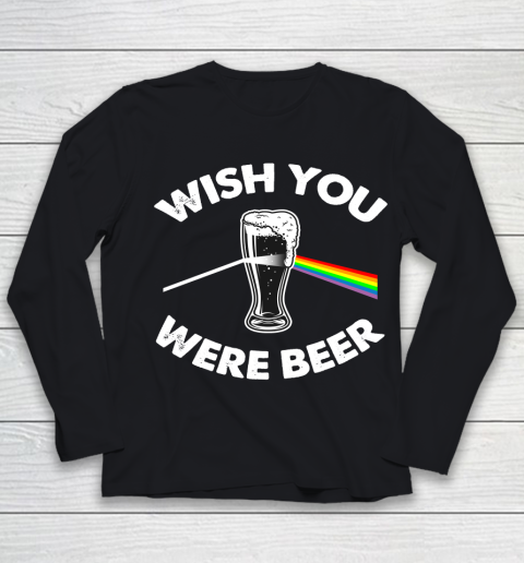 Beer Lover Funny Shirt Wish You Were Beer Youth Long Sleeve