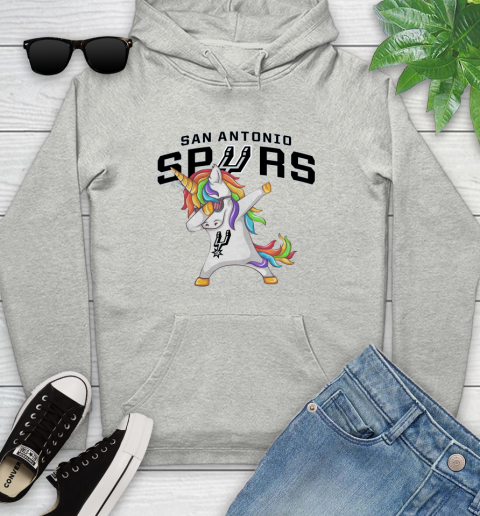 San Antonio Spurs NBA Basketball Funny Unicorn Dabbing Sports Youth Hoodie