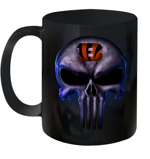 Cincinnati Bengals NFL Football Punisher Skull Sports Ceramic Mug 11oz