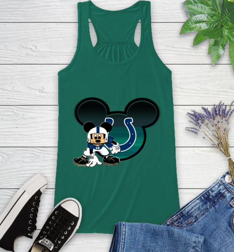 NFL Indianapolis Colts Mickey Mouse Disney Football T Shirt Racerback Tank 7