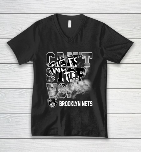 NBA Brooklyn Nets Basketball Can't Stop Vs V-Neck T-Shirt