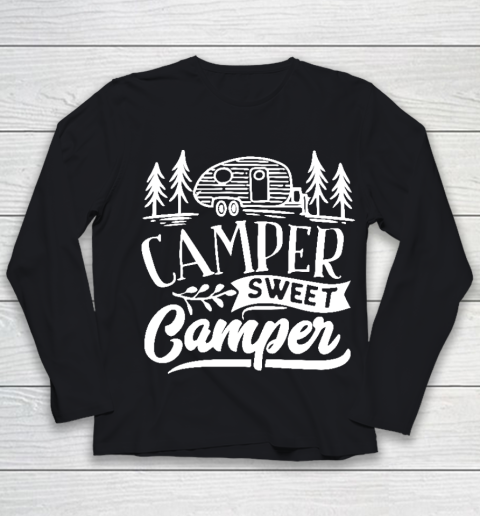 Camper sweet camper. funny Camping design Youth Long Sleeve