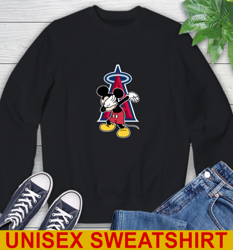 Los Angeles Angels MLB Baseball Dabbing Mickey Disney Sports Sweatshirt 2