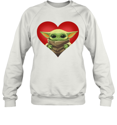 Baby Yoda Heart Sweatshirt
