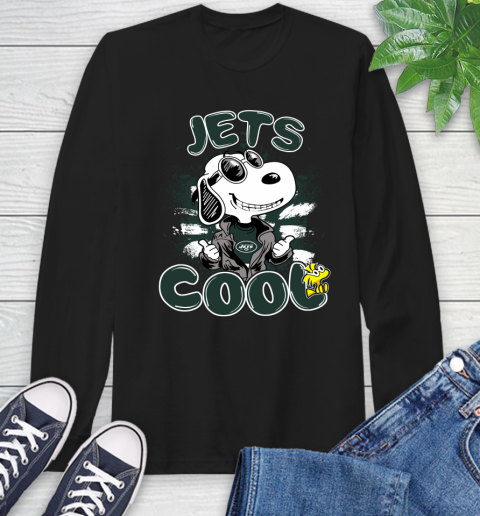 NFL Football New York Jets Cool Snoopy Shirt Long Sleeve T-Shirt