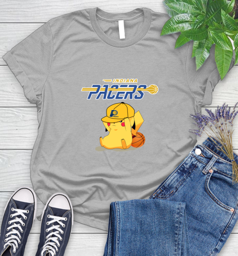 NBA Pikachu Basketball Sports Indiana Pacers Women's T-Shirt 5