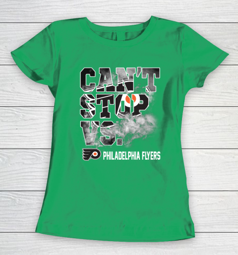 NHL Philadelphia Flyers Hockey Can't Stop Vs Women's T-Shirt 5