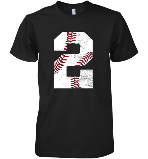 Kids 2nd Birthday Shirt Baseball Boys Kids Two 2 Years Old Gift Premium Men's T-Shirt