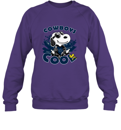 wnsz dallas cowboys snoopy joe cool were awesome shirt sweatshirt 35 front purple