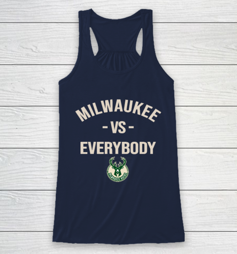 Milwaukee Bucks Vs Everybody Racerback Tank 8