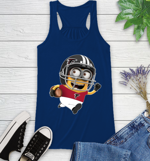 NFL Atlanta Falcons Minions Disney Football Sports Racerback Tank 9