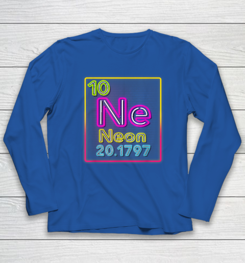 Neon Element Of The Chemistry Periodic Table For Scientists Long Sleeve T-Shirt 5