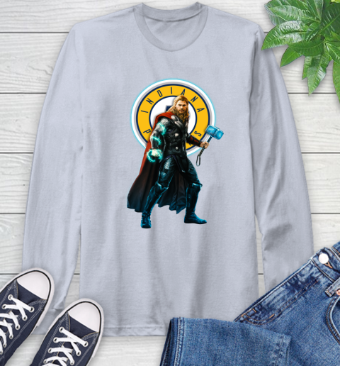 NBA Thor Avengers Endgame Basketball Indiana Pacers Long Sleeve T-Shirt 6
