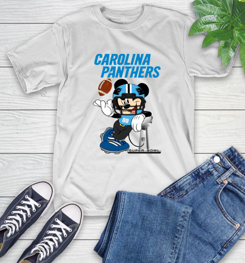 NFL Carolina Panthers Mickey Mouse Disney Super Bowl Football T Shirt T-Shirt