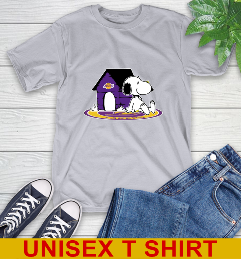 NBA Basketball Los Angeles Lakers Snoopy The Peanuts Movie Shirt T-Shirt 6