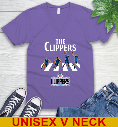 NBA Basketball LA Clippers The Beatles Rock Band Shirt V-Neck T-Shirt 8