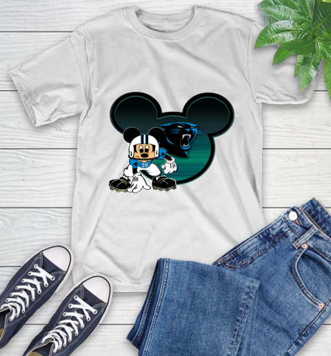 NFL Carolina Panthers Mickey Mouse Disney Football T Shirt T-Shirt