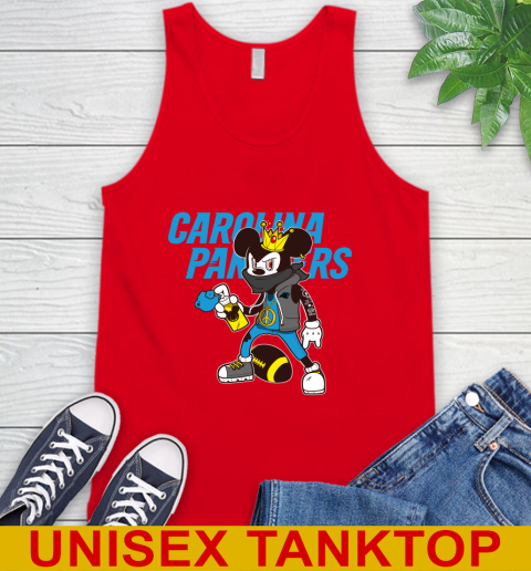 Carolina Panthers NFL Football Mickey Peace Sign Sports Tank Top 6